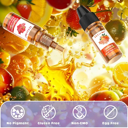Miniatura 4 de Aceite Aromatizante para Alimentos - 16 Aceites Saborizantes Líquidos para Brillo de Labios, Aceite de Extracto de Sabor Concentrado de Dulce Piña