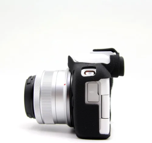 Miniatura 2 de Funda para Canon Eos R50, ultrafina, ligera, de goma, suave, de silicona, para Canon Eos R50 (negro)