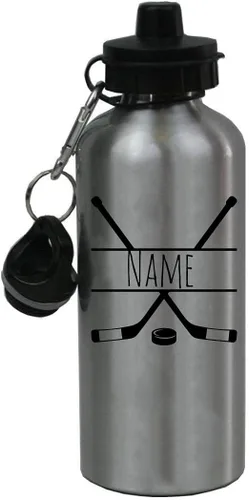 CustomGiftsNow Bastones de hockey cruzados personalizados personalizados de aluminio, 20 onzas, para niños, sublimación de verano, botella de agua