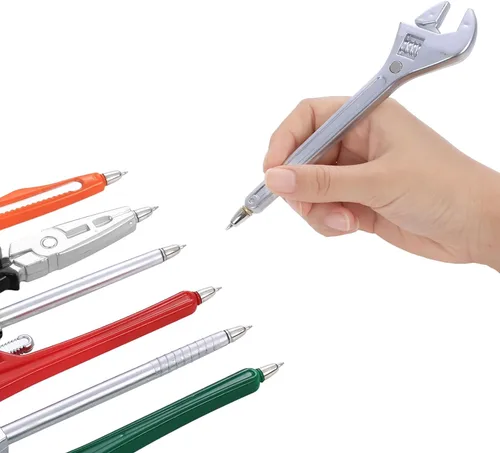 Miniatura 4 de Outus Juego de 24 bolígrafos novedosos con forma de tinta negra, bolígrafos de escritura para oficina, compañeros de trabajo, día del padre, regalo