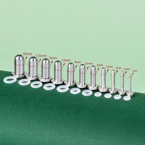 Miniatura 2 de TBOSEN Juego de dimensiones precisas de acero inoxidable con junta tórica para los oídos, túneles, medidores, kit de piercings