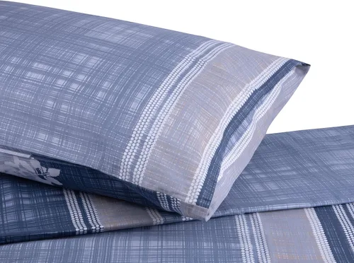 Miniatura 7 de Juego de ropa de cama 100% algodón Callis, juego de 3 fundas de edredón ligeras con cremallera y dos fundas de almohada (barco, individual)
