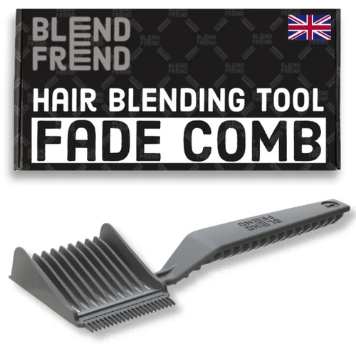 Miniatura 7 de Blend Frend Peine de cortapelos, grado 1 (0.118 pulgadas), usuarios en casa, barberos novatos, fabricado en Reino Unido, compatible con todas