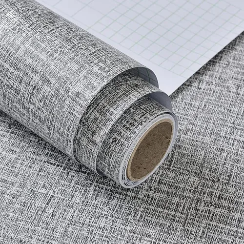 Miniatura 17 de Yancorp Papel Tapiz de Tela Texturizada Grasscloth Despegar y Pegar Azul Papel de Contacto - 15.7"x120" Grasscloth Sintético Despegar y Pegar - Azul