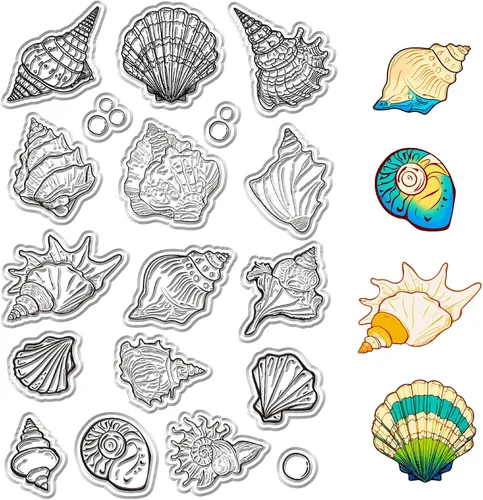 Miniatura 14 de CRASPIRE Sellos de goma transparente para plantas en maceta, sello de plantas de primavera, sello transparente para hacer tarjetas, sellado de hojas