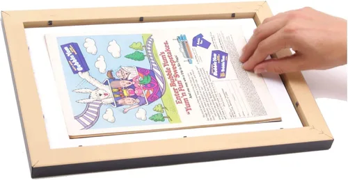 Miniatura 3 de Creative Picture Frames [8x12bk-w] Marco de cómic para coleccionistas con alfombrilla blanca, inserto para cómic de 6.6 x 10.1 pulgadas con soporte