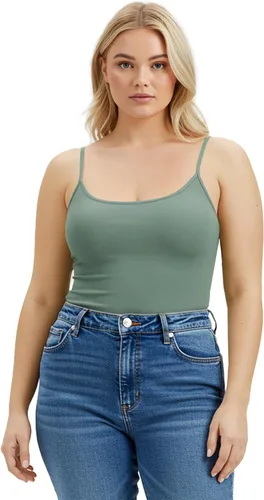 Miniatura 311 de Emmalise Camisola larga casual básica para mujer, con tirantes ajustables, top en capas
