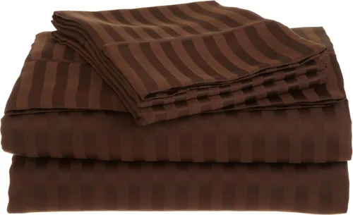Miniatura 8 de Top Split Queen Sheets-Black Stripe-800 TC sábanas de cama 100% algodón egipcio, parte superior Split Head Queen Sábanas Sets para camas ajustables