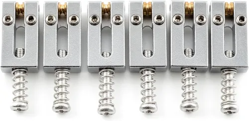 Miniatura 11 de Musiclily Sillas de puente de guitarra de latón ultra de 0.413 in, sillín de puente de trémolo para Fender Telecaster Tele Stratocaster Strat ST TL