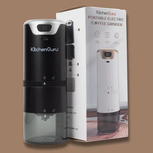 Miniatura 3 de Levare - Molinillo de café recargable, molinillo de café inalámbrico con rebabas de cerámica, funciona con batería de bajo ruido, ajustes