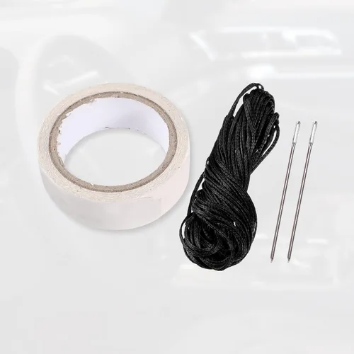Miniatura 7 de uxcell Funda para volante de automóvil de 14.6-15.2 pulgadas de diámetro, costuras cosidas a mano, universal, transpirable, cómoda, piel sintética