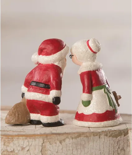Miniatura 2 de Bethany Lowe Designs TL0234 Mr and Mrs Claus - Salero y pimentero (2 surtidos)