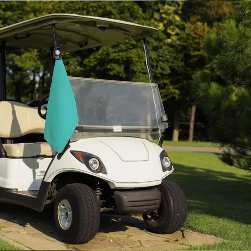 Miniatura 5 de Toallas de golf magnéticas para bolsas de golf con clip y imán ultra fuerte - Toalla de microfibra con tejido de gofre para sujeción segura