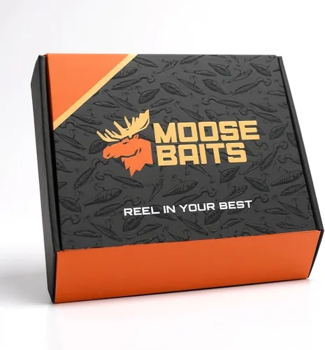 Moose Baits Caja misteriosa de Bass Tackle - 7–9 señuelos de pesca de lubina premium – Señuelos para lubina de boca larga y boca pequeña – Regalos