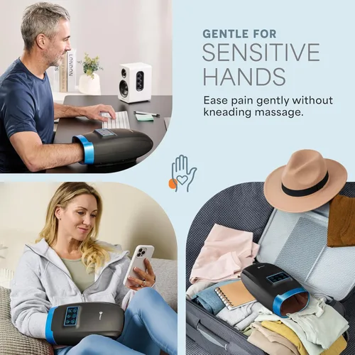 Miniatura 3 de LifePro Legra - Masajeador de manos con calor y compresión, masajeador de dedos, muñeca y palma con 5 modos, terapia de punto de presión para manos