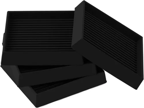 Miniatura 23 de Copas cuadradas de goma para muebles de 3 x 3, almohadillas antideslizantes para muebles, tapones de cama con agarre, protegen cualquier suelo