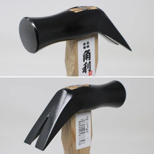 Miniatura 3 de KAKURI Martillo japonés de marco con mango de madera, 10 onzas, martillo de carpintero profesional para carpintería, acero al carbono japonés