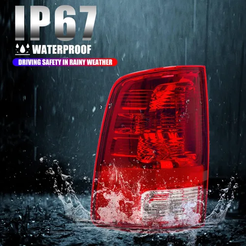 Miniatura 2 de RANSOTO Luz Trasera Compatible con Dodge Ram 1500 2500 3500 Classic 2009-2018 Izquierda Lado del Conductor Luz Trasera de Freno para Camión Con