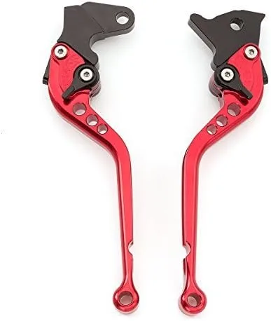 Miniatura 3 de FXCNC Palancas de embrague de freno ajustables largas Billet compatibles con Warrior YFM350 02-04, Raptor YFM660 01-04, TTR125L/LE 00-16, Banshee