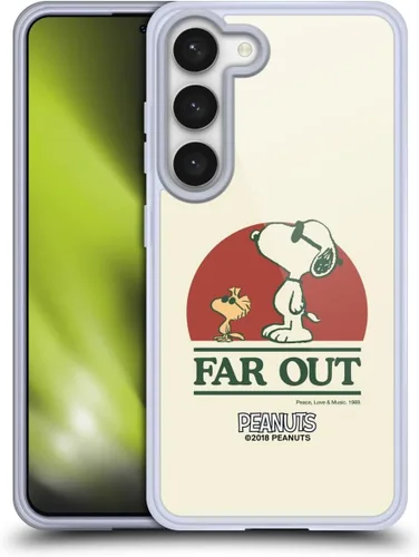 Miniatura 208 de Head Case Designs Funda de gel Woodstock 50th con licencia oficial de Peanuts Snoopy Guitar 1969 [protección de grado militar] compatible