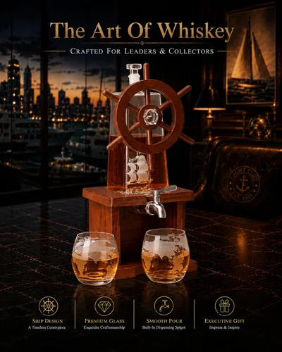 Miniatura 8 de Jillmo Juegos de decantadores de whisky para hombres, decantador de licor de 42.3 fl oz, regalos para hombres