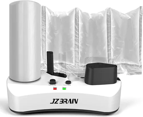 Miniatura 9 de Máquina de almohada de aire para embalaje rápido – JZBRAIN 110V YE300 Air Cushion Machine sella a 7.2-9.8 pies/min Envoltura de embalaje de burbujas