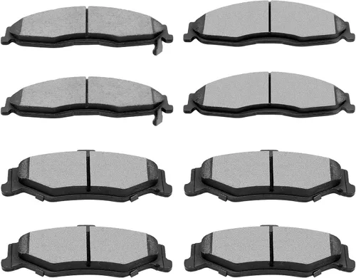 Miniatura 19 de SCITOO - Juego de pastillas de freno de cerámica, 8 pastillas de freno para BMW 740i 1995, 1997-2001, BMW 740i, 1995-2001 para BMW 740iL, 2000-2003