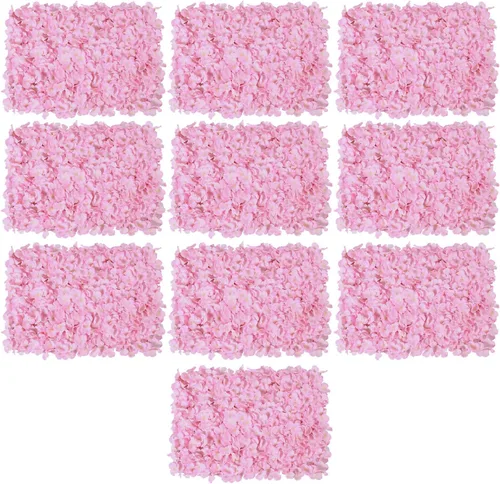 Miniatura 13 de Panel de pared de flores densas, 15.8 x 23.6 pulgadas por rosa blanca lechosa, decoración de telón de fondo para bodas, despedidas de soltera, baby