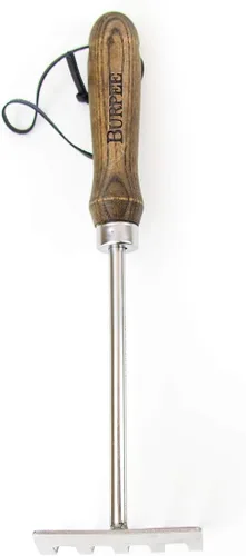 Miniatura 4 de Burpee - Pala de acero inoxidable resistente, herramienta para jardinería Nuez