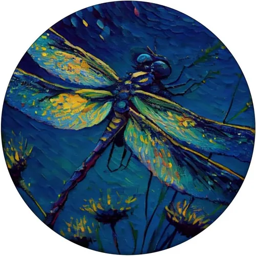 Miniatura 3 de Noche estrellada Famoso Estilo de Pintura Libélula PopSockets intercambiables PopGrip