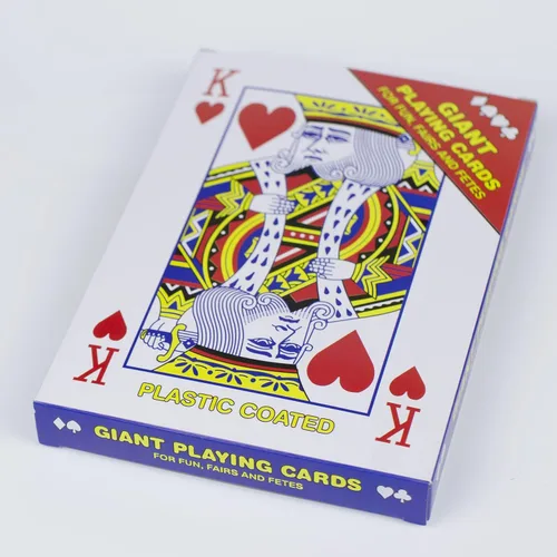 Miniatura 4 de SUUJI Juego de cartas de juego grandes, mazo gigante, de 5 x 7 pulgadas, juego de cartas de juego súper grande, puente, cartas de juego de póquer