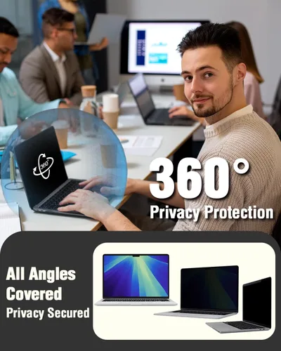 Miniatura 3 de F FORITO Protector de pantalla magnético de privacidad compatible con MacBook Pro de 13 pulgadas (2016, 2017, 2018, 2019, 2020, 2021, 2022, M1, M2)