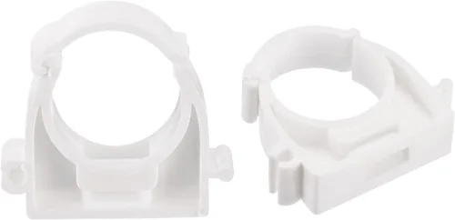 Miniatura 8 de uxcell Clips de abrazaderas de tubo de 0.984 in de diámetro, accesorios de manguera de agua PPR con cerradura para suministro de agua, gris, 12