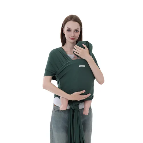 Miniatura 11 de TADO MUSLIN Portabebés para recién nacidos a niños pequeños (8-35 libras), eslinga modal suave elástica, transpirable para todas las estaciones