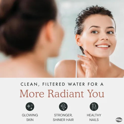 Miniatura 4 de Cabezal de ducha filtrado para agua dura Reduce el cloro y los metales pesados para mejorar la salud de la piel y el cabello Cabezal de ducha