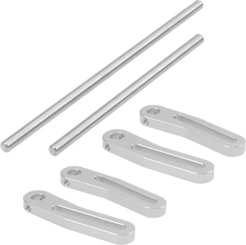Miniatura 6 de ShareGoo Parachoques delantero trasero de aluminio ajustables compatibles con 1/10 Axial SCX10 Traxxas TRX4 Gspeed Power Wagon Body Chassis RC