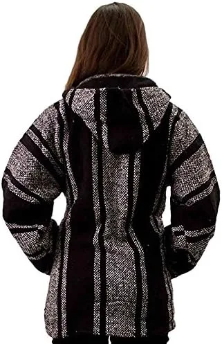 Miniatura 3 de Del Mex Mexican Baja - Poncho tipo sudadera con capucha diseño de surf estilo hippie