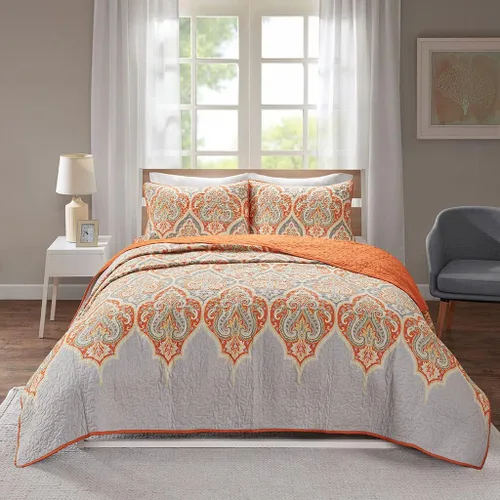 Miniatura 12 de Comfort Spaces Juego de edredón - Funda de verano de cachemira moderna, colcha acogedora, ligera para todas las estaciones, para invierno, fundas a