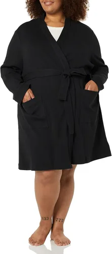 Amazon Essentials Bata ligera de punto gofre de longitud media para mujer (disponible en tallas extragrandes)
