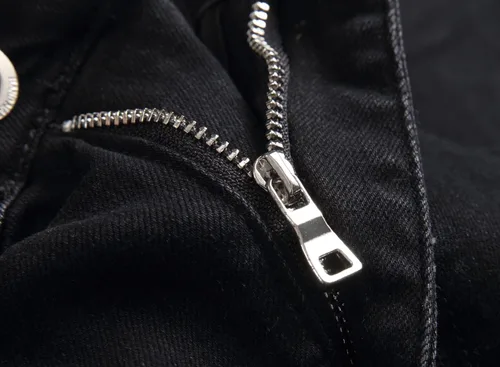 Miniatura 7 de OIIIO Jeans elásticos rasgados de ajuste regular para hombre