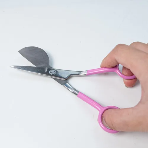 Miniatura 2 de Tijeras de pico de pato, tijeras de pico de pato de 6 pulgadas para arte, manualidades, tela, hilo, costura y bordado (rosa)