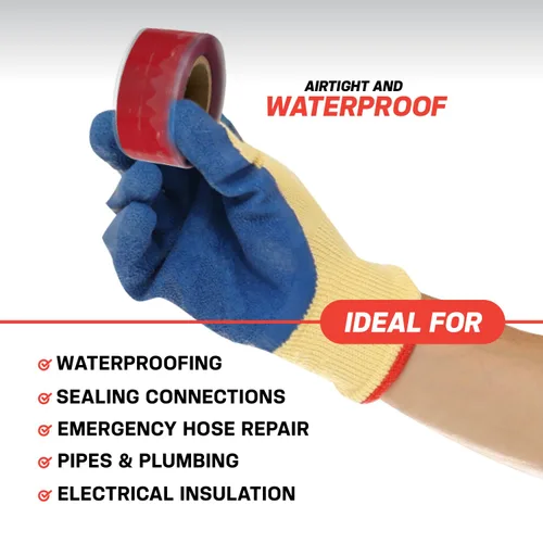 Miniatura 3 de Bond It Cinta de rescate, de silicona autofusionable para emergencias de fontanería, reparación de tuberías y mangueras, aislamiento eléctrico