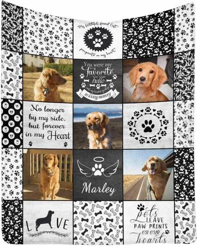 Miniatura 38 de Manta personalizada con foto de perro, mantas con imagen personalizada para amantes de los perros, manta personalizada para regalos con mis propias