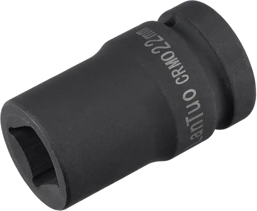 uxcell Enchufe de impacto cuadrado de 1 pulgada por 0.866 in, CR-MO 3.150 in de longitud, tamaños métricos estándar