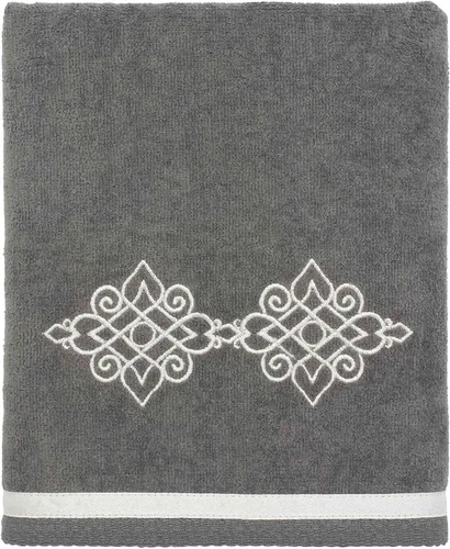 Miniatura 7 de Avanti Linens Medallón - Colección de puños trenzados suaves, toalla de mano, granito