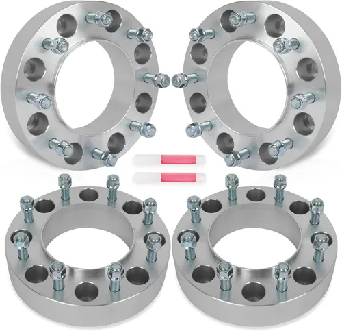 Miniatura 12 de SCITOO 4 adaptadores de rueda de 5 x 4.5 pulgadas, adaptadores espaciadores de rueda de 2 pulgadas con pernos de 1/2 pulgada para Dodge Nitro