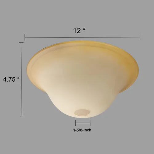 Miniatura 7 de Giluta Lámpara de Pie Globo de Repuesto de Pantalla de Vidrio - Apertura de Ajuste 1.625" Pantalla de Luminaria de Estilo Elegante, Altura: 4.75