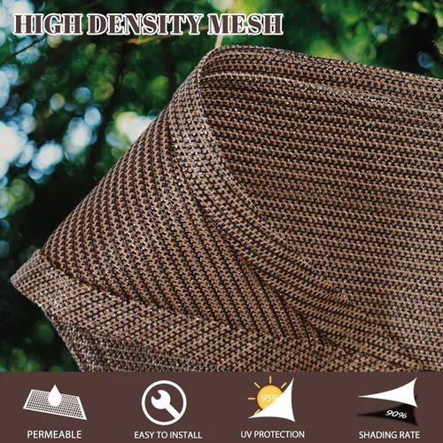 Miniatura 2 de Cool Area Toldo parasol rectangular de 12 x 12 pies SS-065, para exteriores, para patio, terraza, jardín, color marrón