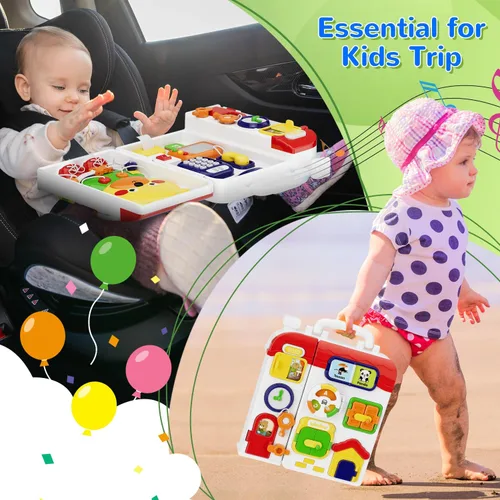 Miniatura 6 de Juguetes Montessori para niño y niña de 1 año, tablero musical Montessori ocupado para 12-18 meses de edad, juguete Montessori educativo para niños