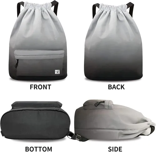 Miniatura 2 de Bolsa impermeable con cordón para ir al gimnasio o la playa, o practicar deportes, unisex